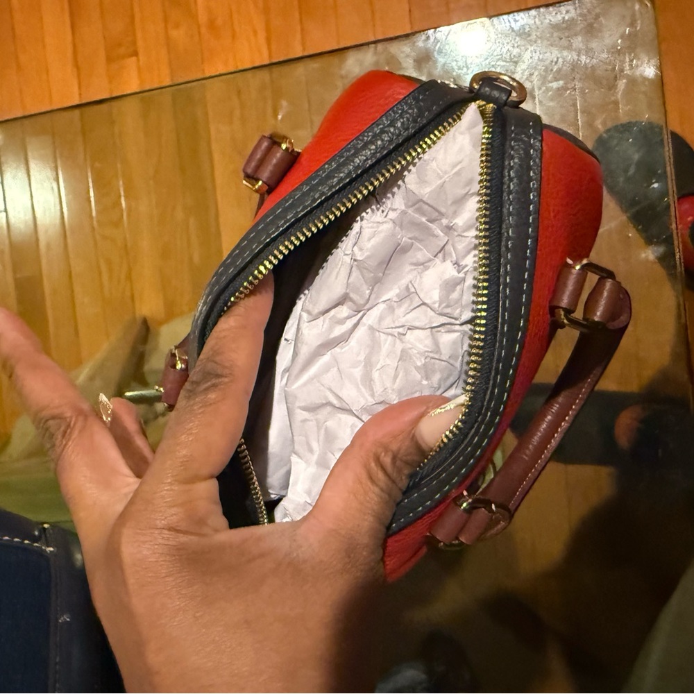 Coach Red and Brown Mini Bag - Picture 4 of 4